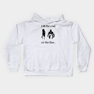 Till the end of the line Kids Hoodie